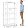 SKONYON Storage Shelves Foldable metal shelves Garage Shelving Units 4-Tier and 5-Tier - 3 of 4