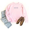 Embroidered Text Me When You Get Home - Women's Graphic Sweatshirt - 3 of 4