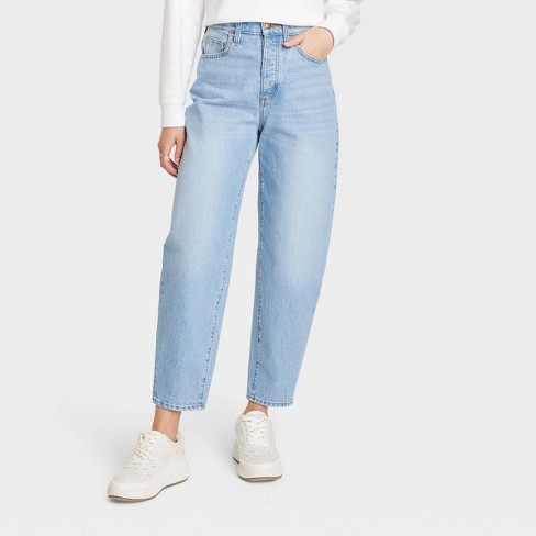 High-rise tapered jeans - Woman