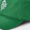 Embroidered Flower Baseball Hat - Mighty Fine Green - 4 of 4