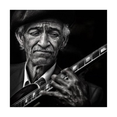  18" x 18" The Guitarist by Piet Flour - Trademark Fine Art 