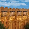 Collections Etc Solar Powered Shadow Fence Lights - Set of 4 Black - 2 of 3