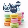 Big Dot of Happiness Hello Little One - Blue and Silver - DIY Shaped Boy Baby Shower Party Cut-Outs - 24 Count - 3 of 4
