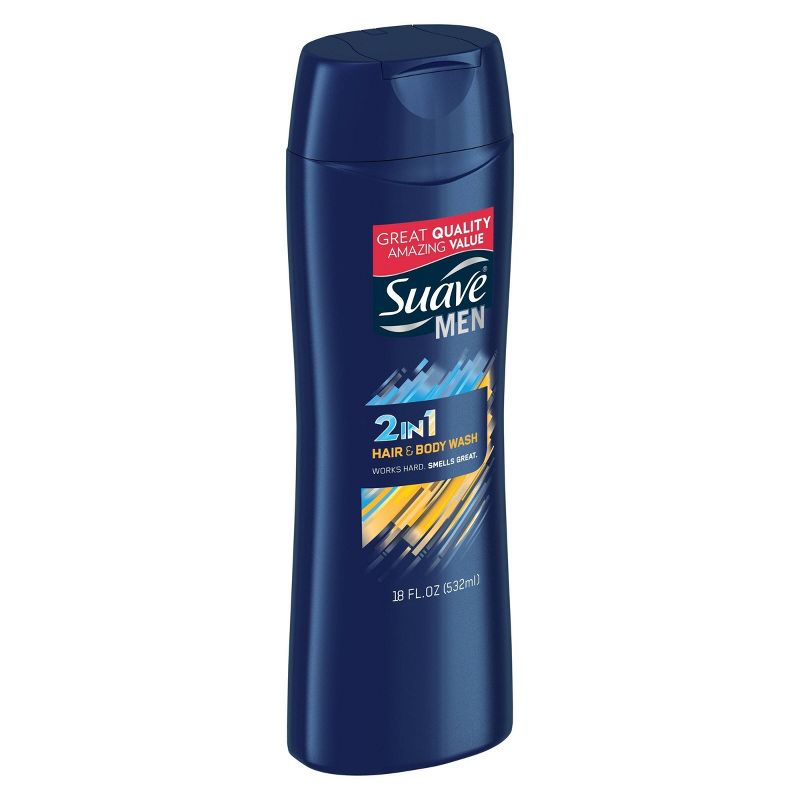 Suave Men 2-in-1 Hair Shampoo &#38; Body Wash Soap for All Skin &#38; Hair Types - 18 fl oz, 4 of 6