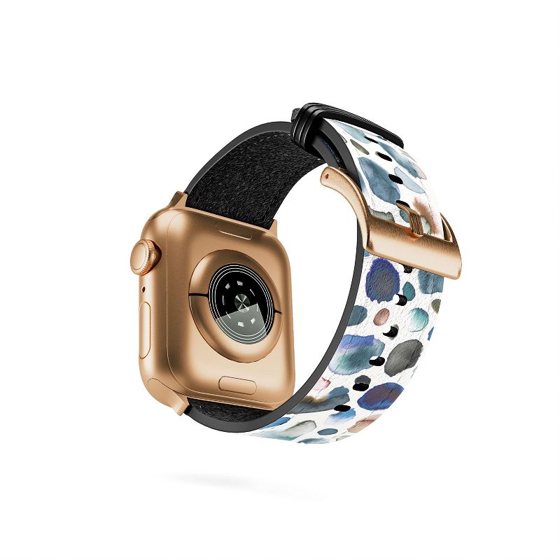 Ninola Design Watercolor Stains Blue Gold 38mm/40mm Rose Gold Apple Watch Band - Society6, 2 of 4