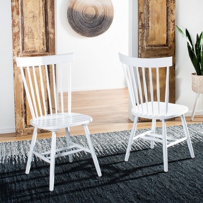 Parker 17''h Spindle Dining Chair (set Of 2) - White - Safavieh : Target