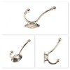 Unique Bargains Vintage Clothes Hooks 3.98"x1.34"x2.64" Silver Tone 4 Pcs - 3 of 4