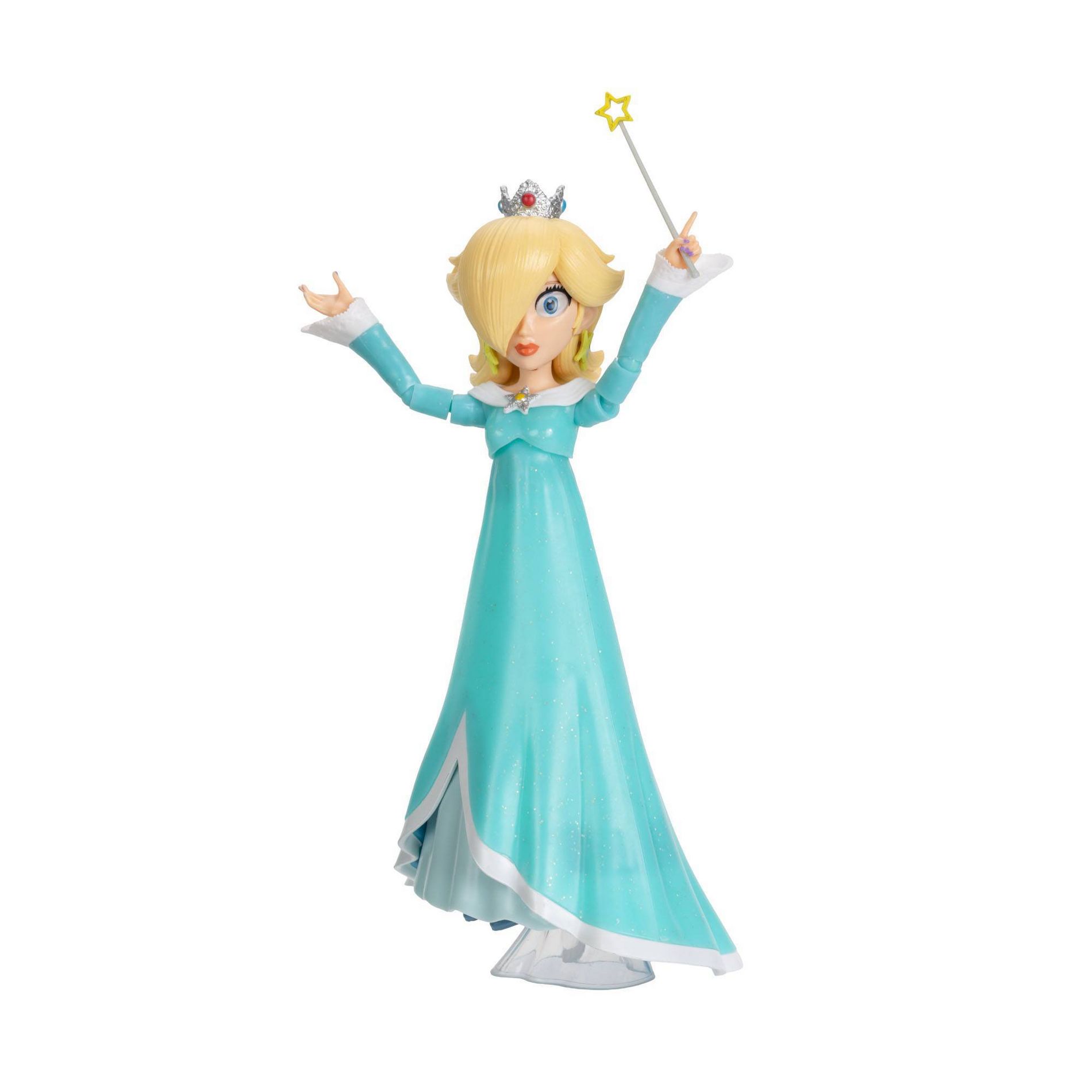 The Super Mario Galaxy Movie - 5” Figure Series – Rosalina Figure with Wand and Stand Accessories