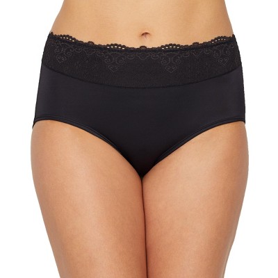 Bali Women's Smooth Passion For Comfort Lace Brief - Dfpc61l 6/m Black :  Target