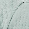 FIONECA Luxury Round Quilted Silky Soft Reversible Microfiber Quilt Set White - 2 of 4