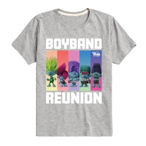 Boys' - Trolls - Boyband Reunion Branch and Brothers Short Sleeve Graphic T-Shirt - 1 of 4