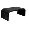 Grungis Coffee Table with Curved Art Deco Design,Modern End Table for Living Room,Offices - 4 of 4