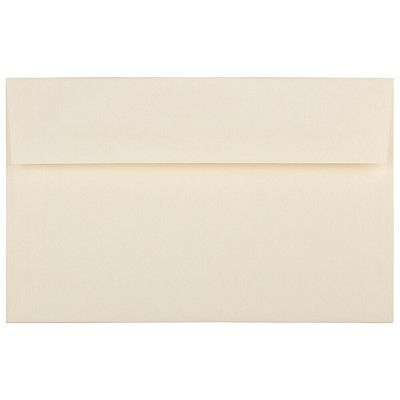 JAM Paper A10 Strathmore Invitation Envelopes 6 x 9.5 Ivory Wove 900849930