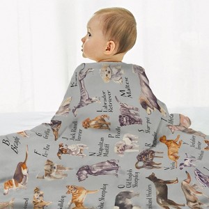 Lomsoe Dog Paw Flannel Blanket, Dog Paw Christmas Santa Claus Xmas Truck Blankets, Gift for Girls Dog Paw Lover. - 1 of 4