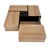 NicBex Modern 31.5" Square Coffee Table with 4 Hidden Storage Compartments and Extendable Sliding Tabletop for Living Room - 4 of 4