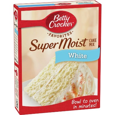Betty Crocker Super Moist White Cake Mix - 16.25oz