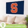 NCAA Syracuse University Flag with Grommets, 3'x5' Syracuse Orange Outdoor College Flags & Banners for Garden Patio Indoor Wall Décor - 4 of 4