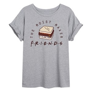Women's - Friends - Moist Maker Oversized Graphic T-Shirt - 1 of 4