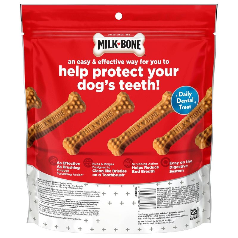 Milk-Bone Dental Original Mini Chew Flavored Dog Treat - 18.9oz, 3 of 6