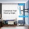 PERLESMITH UL Listed Full Motion TV Wall Mount for 26-60" Flat/Curved TVs, Swivel & Extension Arm, Tilt, Max VESA 400x400mm, 77 lbs - 2 of 4