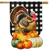 Briarwood Lane Fall House Flag 40x28 For Outdoor Harvest Turkey Burlap For Fall House Flag - 2 of 4