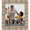 PosterPalooza | 19x24 Wide Bamboo Picture Frame, UV Acrylic, 4 Finishes - Brown, Black, Silver, and Natural - 2 of 4