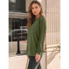 Lace Long Sleeve Tops For Women Crewneck Shirts Casual Dressy Blouses Y2K Fall Tunic Tops - 3 of 4