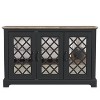 Galano Millicent Wood 45.7 in. 3 Door Wide Sideboard with Adjustable Shelves - 2 of 4
