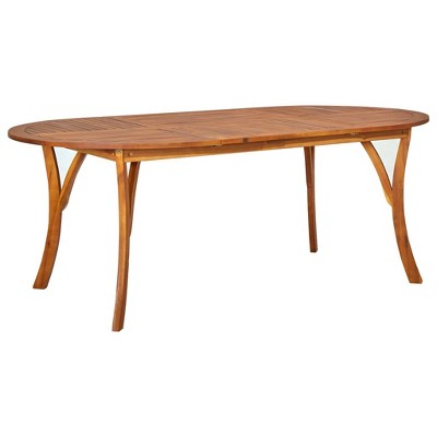 vidaXL Wooden Table Brown Solid Acacia wood Large Dining Table