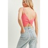 Women's Twist Back Cropped Tank Top - LUSH - 3 of 3
