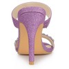 Allegra K Women's Glitter Rhinestone Stiletto Heels Sandals - 3 of 4