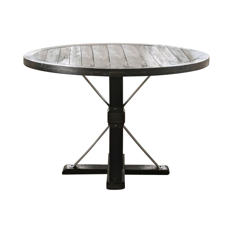 Greiger Round Dining Table Black - HOMES: Inside + Out, 1 of 11
