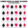 ArtCreativity Casino Themed 1 Oz Plastic Shot Glasses (Pack of 24) - 3 of 4
