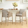 Spruce&Spring Farmhouse 26" Counter Stool with Braided Arm & Solid Wood Frame - 2 of 4