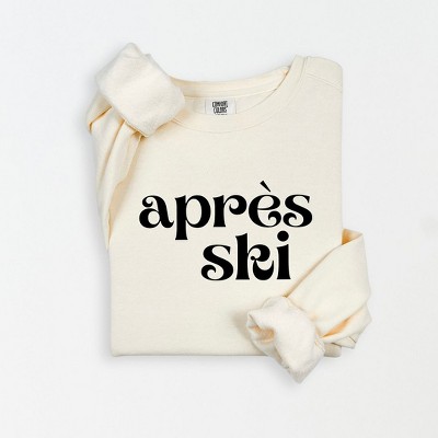 Simply Sage Market Women's Lightweight Garment Dyed Graphic Sweatshirt Apres Ski
