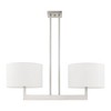 Livex Lighting Hayworth 2 - Light Chandelier in  Brushed Nickel - 3 of 4