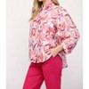 Women's BELLE ABSTRACT BLOUSE - Fate - image 3 of 4