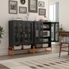 Okak Shoe Organizer, Shoe Cabinet with 2 Double-sided Mesh Doors and Movable Double-layer Partitions,  Cabinet for Living Room, Hallway - 2 of 4