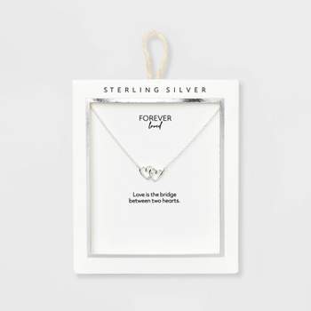 silver v necklace