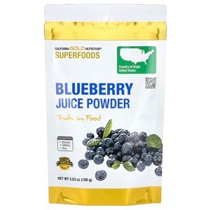 California Gold Nutrition Superfoods, Blueberry Juice Powder, 3.53 oz (100 g) - 1 of 3