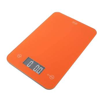American Weigh Scales Onyx-5K Tempered Glass Kitchen Scale Orange