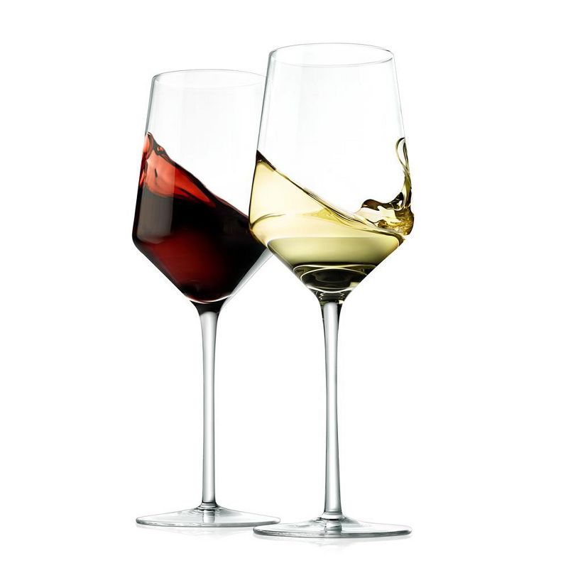 NutriChef 2 Pcs. of Crystal Wine Glass - Ultra Clear, Elegant Crystal-Clear Wine Glass, 2 of 4