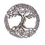 Global Crafts Celtic Tree of Life Haitian Steel Drum Wall Art