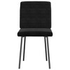 vidaXL Dining Chair Set of 2 Black Velvet (100% polyester), Plywood, Metal - 2 of 4