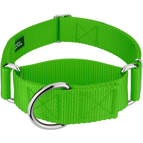 Country Brook Petz 1 1/2 Inch Martingale Heavyduty Nylon Dog Collar (extra  Large, Hot Lime Green) : Target