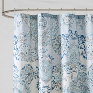 LunaLulinlk Printed Cotton Shower Curtain - 1 of 4