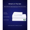 Luxury 1000 Thread Count Bed Sheets Set - 100% Cotton Sateen - Soft, Thick & Deep Pocket by California Design Den - 4 of 4