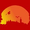Men's Design By Humans Halloween witch silhouette By InfaredDesigns T-Shirt - 2 of 4