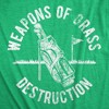Mens Weapons Of Grass Destruction T Shirt Funny Golf Clubs Sarcastic Tee - Crazy Dog Men's T Shirt - 2 of 4