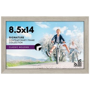 Americanflat 8.5x14 Picture Frame in Drift Wood - Composite Wood with Shatter Resistant Glass - 1 of 4